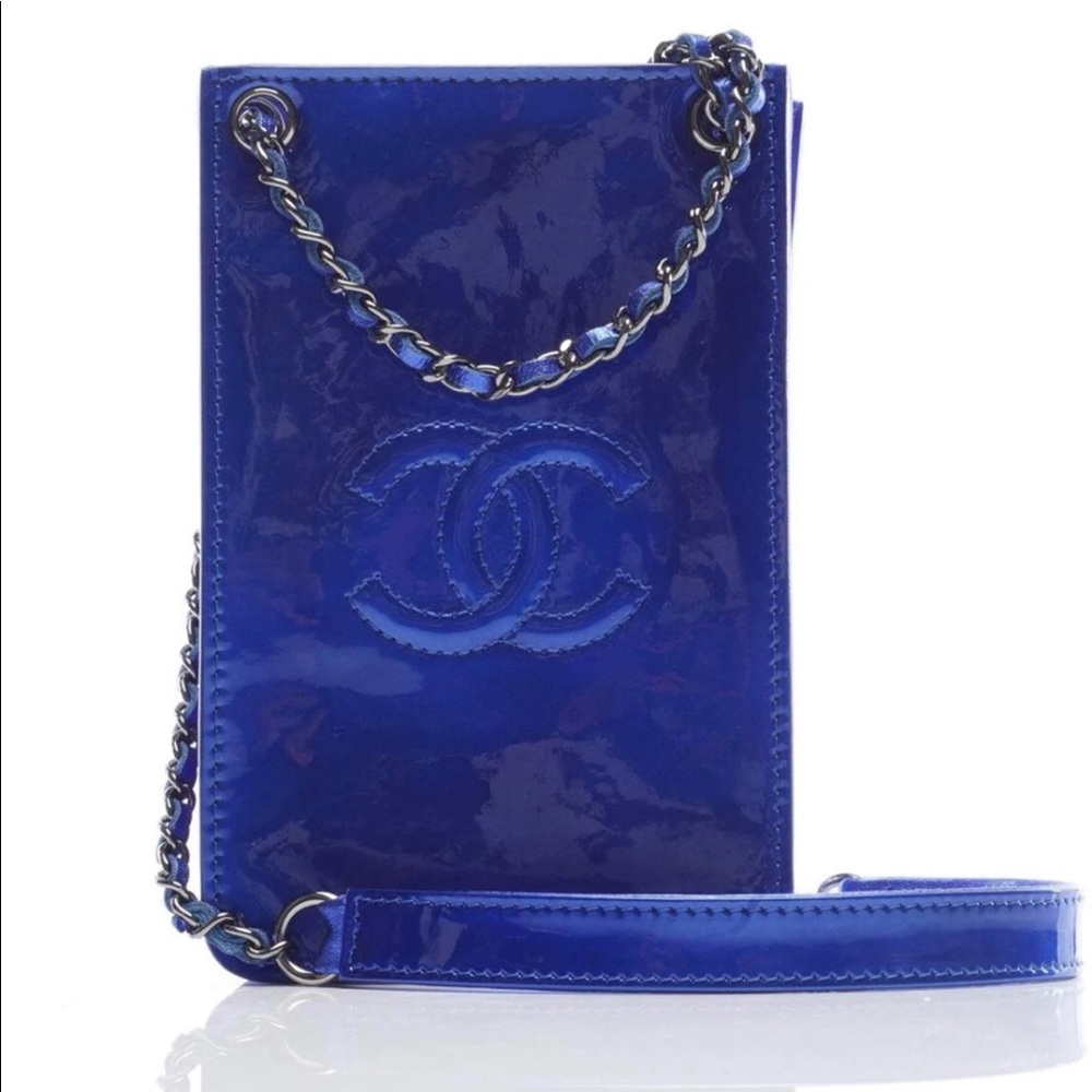 Chanel Crossbody O Phone Case Royal Blue